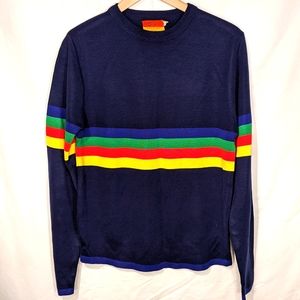 Vintage acrylic navy Baymart sweater